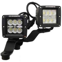Montaggio sul parabrezza per un LED 3x3" Dual Cube