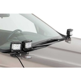 Luci LED Cree quadrate da 2" con kit DRL ambra Black Series