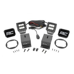 Luci a LED quadrate Cree 2" Spot Beam kit RBlack Series