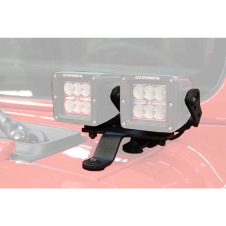 Supporti per parabrezza per un LED 3x3" Dual Cube