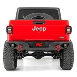 Paraurti posteriore in acciaio con luci LED Crawler