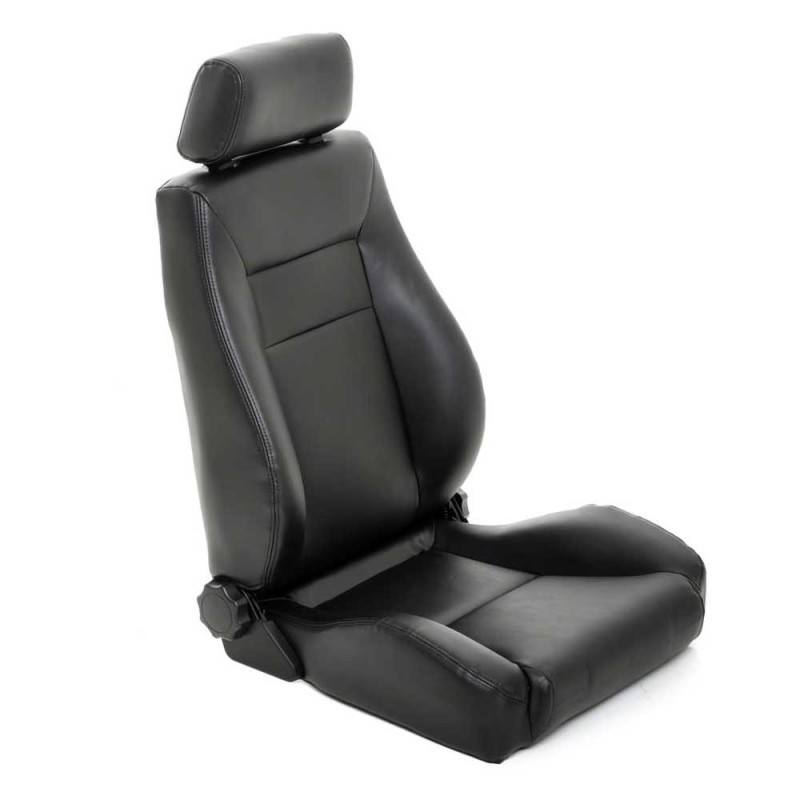 Sedili anteriori sportivi in pelle Black Vinyl