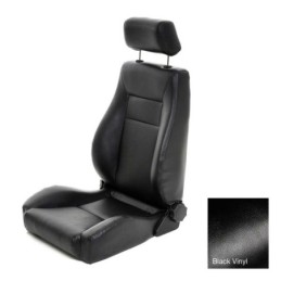 Sedili anteriori sportivi in pelle Black Vinyl