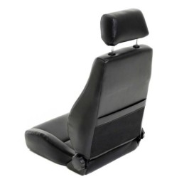 Sedili anteriori sportivi in pelle Black Vinyl