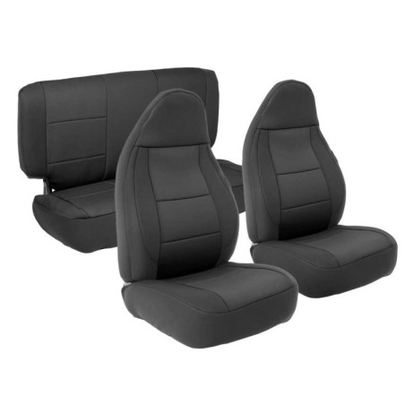 Coprisedili in neoprene Black Sides/Black Center