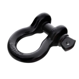 Anello a D nero 3/4"