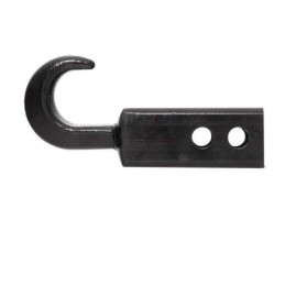 Gancio traino estraibile in acciaio nero