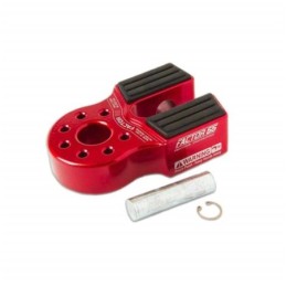 Flatlink con perno in titanio e protezione in gomma rosso