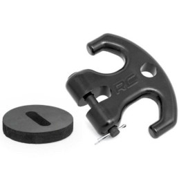 Tassello per verricello in alluminio nero
