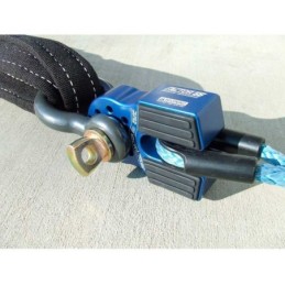 Flatlink con perno in titanio e protezione in gomma blu