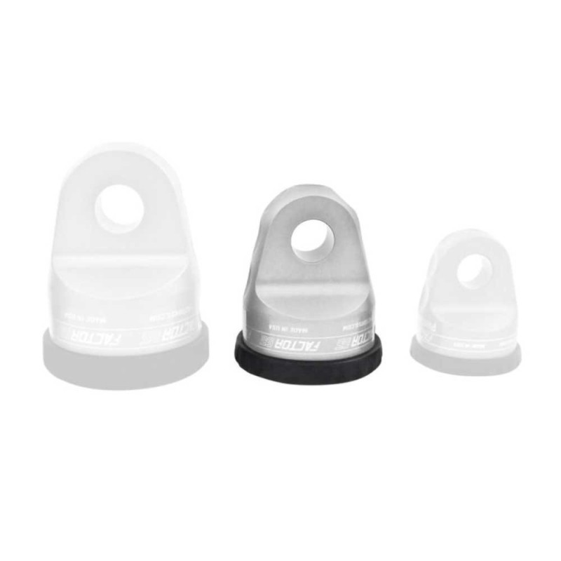Prolink con perno in titanio e protezione in gomma argento Prolink con perno in titanio e protezione in gomma argento