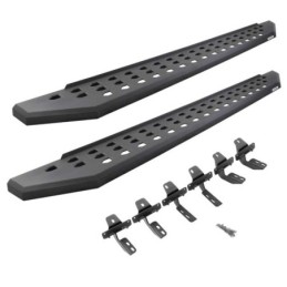 Pedane laterali nero goffrato RB20