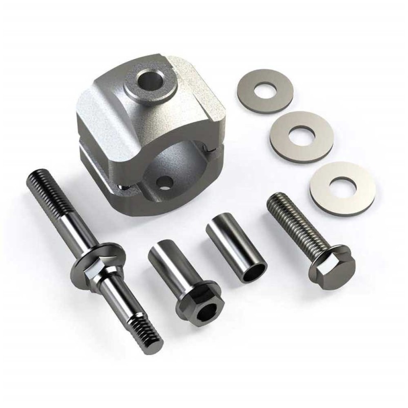 Kit staffa di montaggio riposizionamento stabilizzatore sterzo tirante 1-5/8" Lift 0-6'