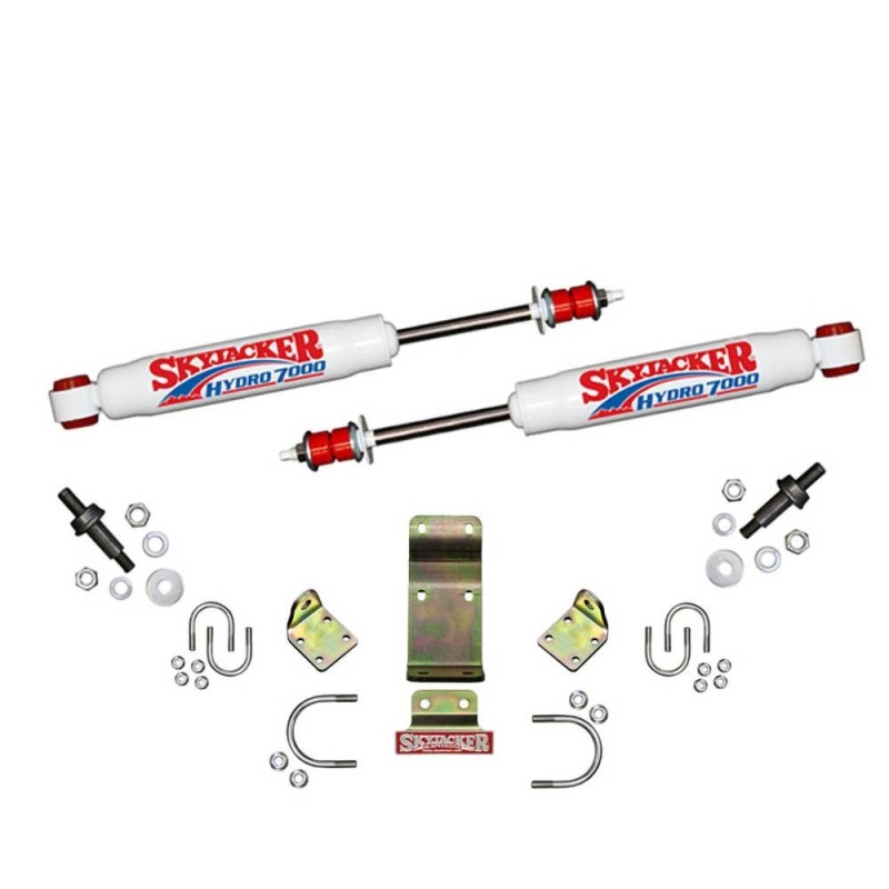 Doppio stabilizzatore di sterzo bianco