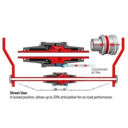 Sistema di collegamenti della barra antirollio anteriore Dual Rate