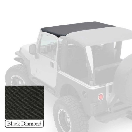 Top morbido slip Denim Black