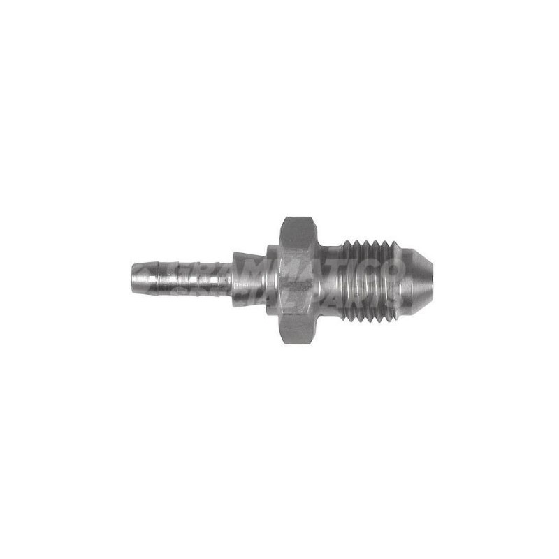 Raccordo Dritto Maschio Convesso con Collare a Graffare AN3 3/8"x24 Inox