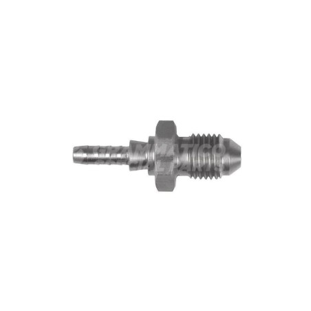 Raccordo Dritto Maschio Convesso con Collare a Graffare AN3 3/8"x24 Inox