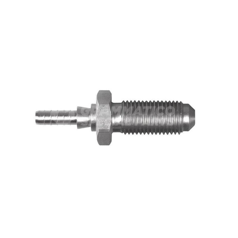 Raccordo Dritto Maschio Passaparete Convesso con Collare a Graffare AN3 Argentato Spurgo Controdado Raccordo Dritto Maschio Passaparete Convesso con Collare a Graffare AN3 Argentato Spurgo Controdado
