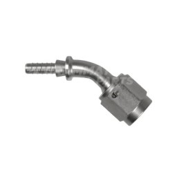 Raccordo a tubo 45° femmina con Collare a Graffare AN3 3/8"x24 Cromato