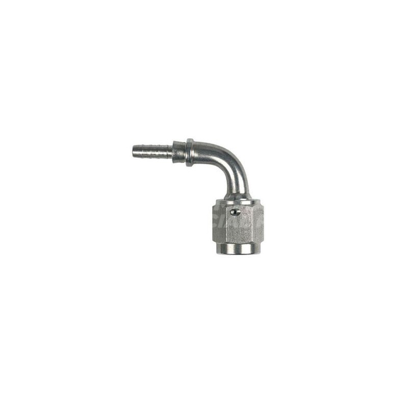 Raccordo a tubo 90° femmina concavo con Collare a Graffare AN3 3/8"x24 Inox Raccordo a tubo 90° femmina concavo con Collare a Graffare AN3 3/8"x24 Inox