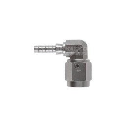 Raccordo forgiato 90° femmina concavo con Collare a Graffare AN3 3/8"x24 Inox