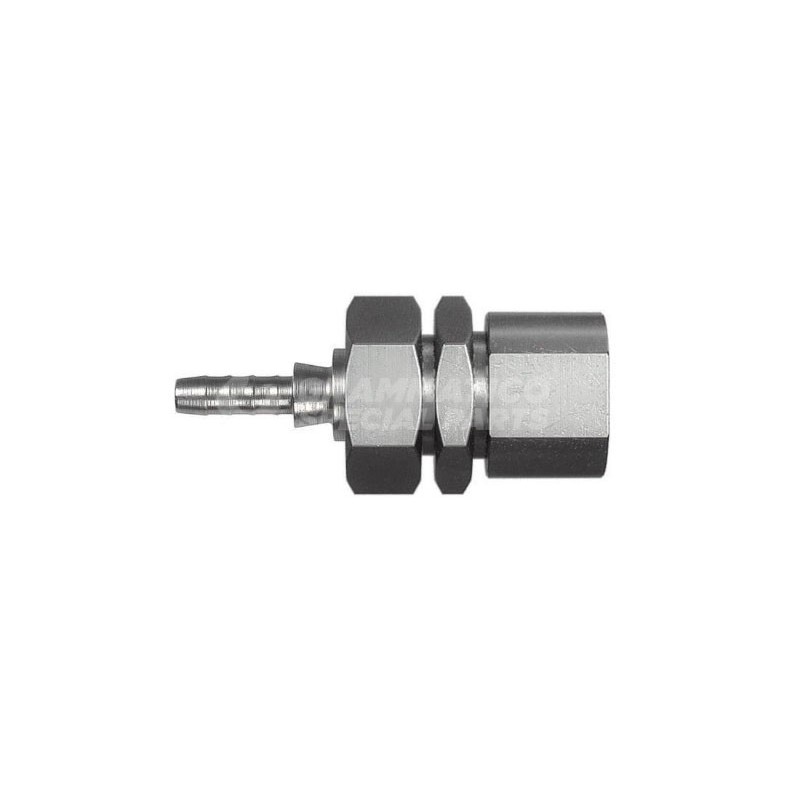 Boccola femmina liscia filettata esagonale 17mm convessa con Collare a Graffare Boccola femmina liscia filettata esagonale 17mm convessa con Collare a Graffare