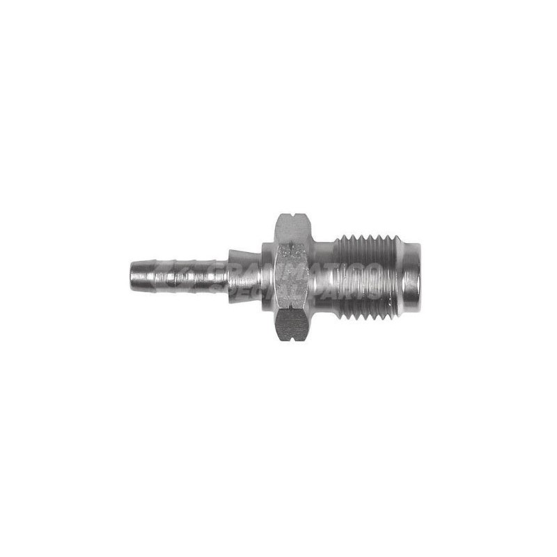 Raccordo dritto maschio concavo con Collare a Graffare AN3 M10x1 Inox Raccordo dritto maschio concavo con Collare a Graffare AN3 M10x1 Inox