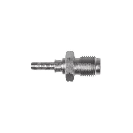 Raccordo dritto maschio concavo con Collare a Graffare AN3 M10x1 Inox