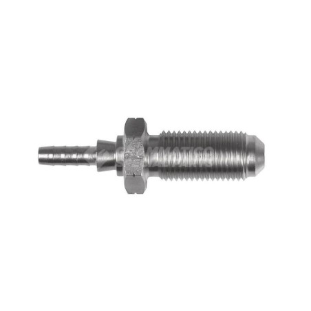 Raccordo dritto passaparete convesso con Collare a Graffare AN3 M12x1 Zincato Lungo