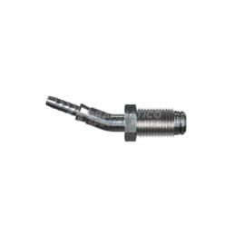 Raccordo maschio 20° girevole metrico sede doppia con Collare a Graffare AN3 M10x1 Inox