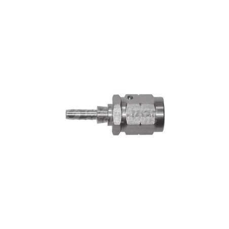 Raccordo femmina convesso girevole con Collare a Graffare AN3 M10x1 Inox