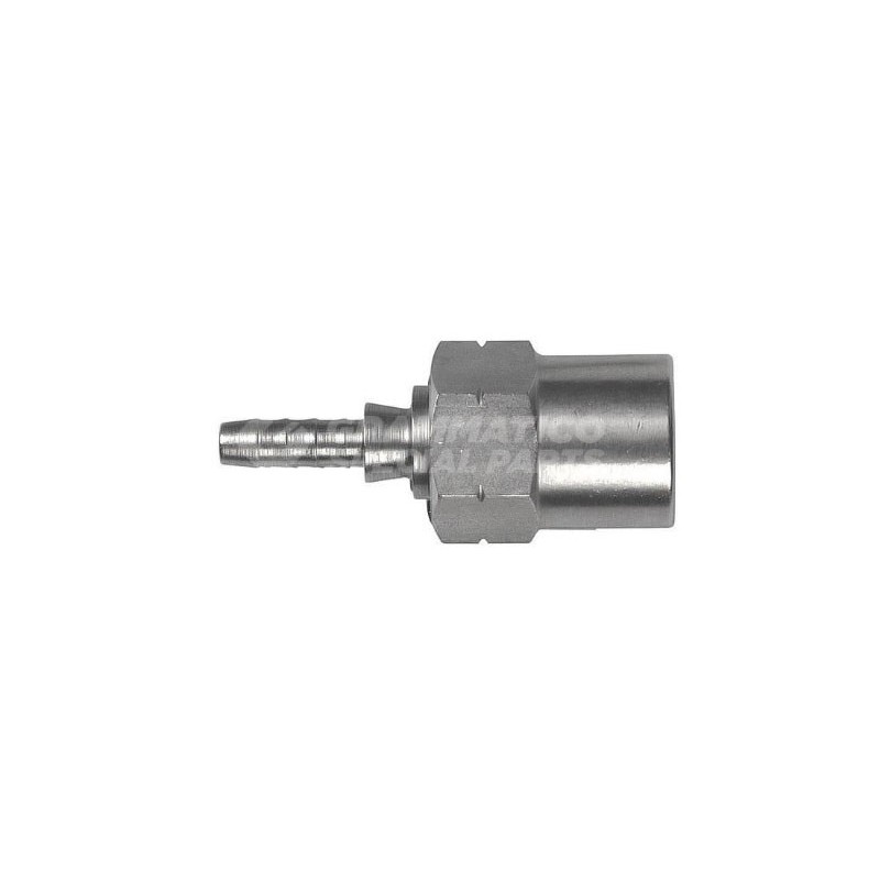 Raccordo dritto femmina concavo con Collare a Graffare AN3 M10x1 Inox BMW/Mini Raccordo dritto femmina concavo con Collare a Graffare AN3 M10x1 Inox BMW/Mini