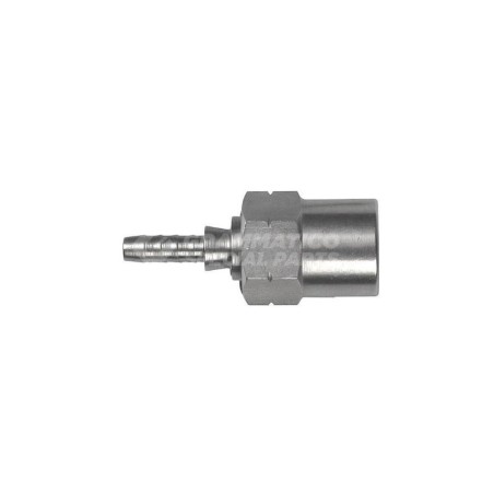 Raccordo dritto femmina concavo con Collare a Graffare AN3 M10x1 Inox BMW/Mini