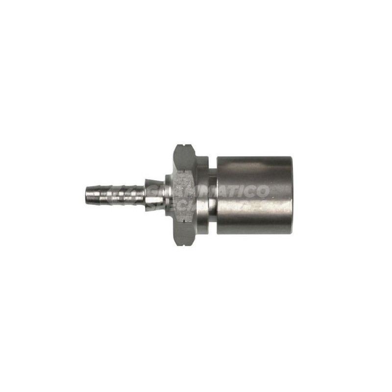 Raccordo dritto femmina convesso metrico anello scanalato con Collare a Graffare AN3 M10x1 Inox Esagono 17mm Subaru Raccordo dritto femmina convesso metrico anello scanalato con Collare a Graffare AN3 M10x1 Inox Esagono 17mm Subaru