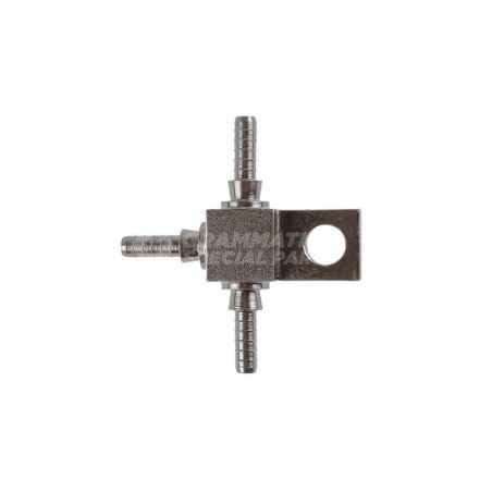 Raccordo a T 3 Vie con staffa con Collare a Graffare AN3-AN3 Inox