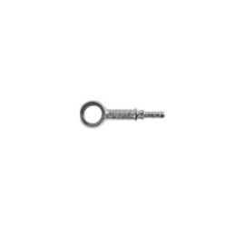 Raccordo a occhiello con collo esteso dritto con Collare a Graffare AN3 3/8"(10mm) Alluminio