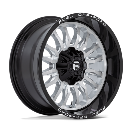 Cerchio in Lega D798 ARC Faccia Argento Spazzolato con Labbro Nero Fresato