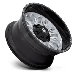 Cerchio in Lega D798 ARC Faccia Argento Spazzolato con Labbro Nero Fresato
