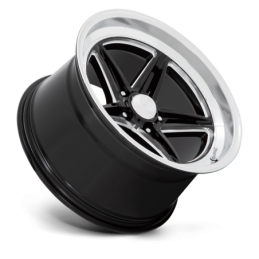 Cerchio in Lega VN514 Groove Nero Lucido con Labbro tagliato a Diamante