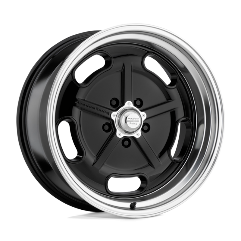 Cerchio in Lega VN511 Salt Nero Lucido Opaco con Labbro tagliato a diamante