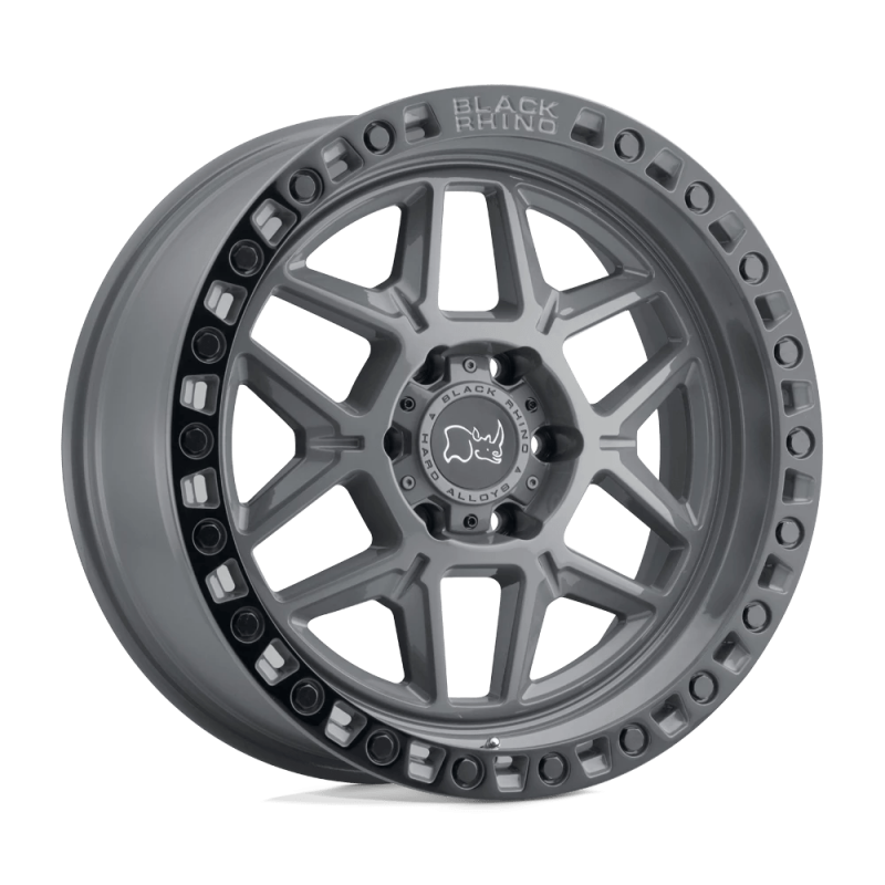 Cerchio in Lega Battleship Grigio con Anello Nero Kelso Cerchio in Lega Battleship Grigio con Anello Nero Kelso