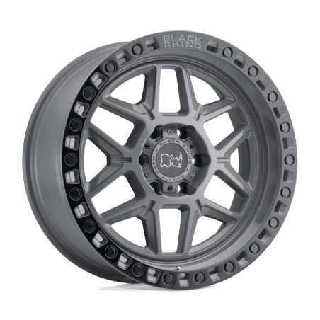 Cerchio in Lega Battleship Grigio con Anello Nero Kelso