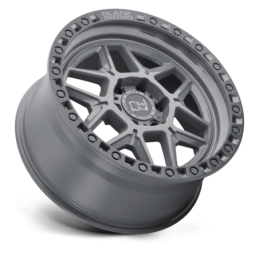 Cerchio in Lega Battleship Grigio con Anello Nero Kelso