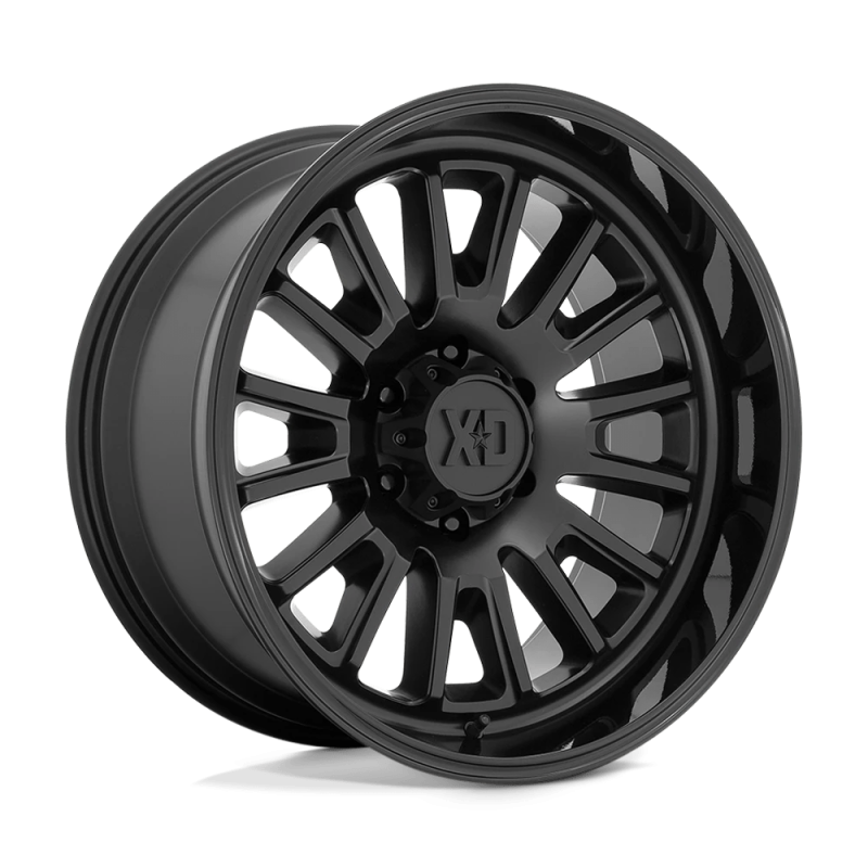 Cerchio in Lega XD864 Rover Nero Satinato con Labbro Nero Lucido