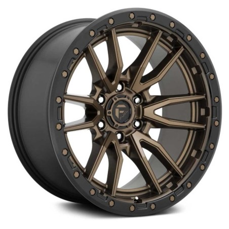 Cerchio in Lega D681 Rebel 6 Bronzo Opaco Anello Nero Perla