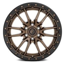 Cerchio in Lega D681 Rebel 6 Bronzo Opaco Anello Nero Perla