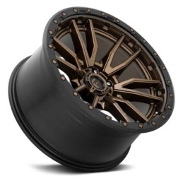 Cerchio in Lega D681 Rebel 6 Bronzo Opaco Anello Nero Perla