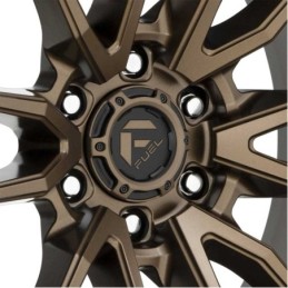 Cerchio in Lega D681 Rebel 6 Bronzo Opaco Anello Nero Perla
