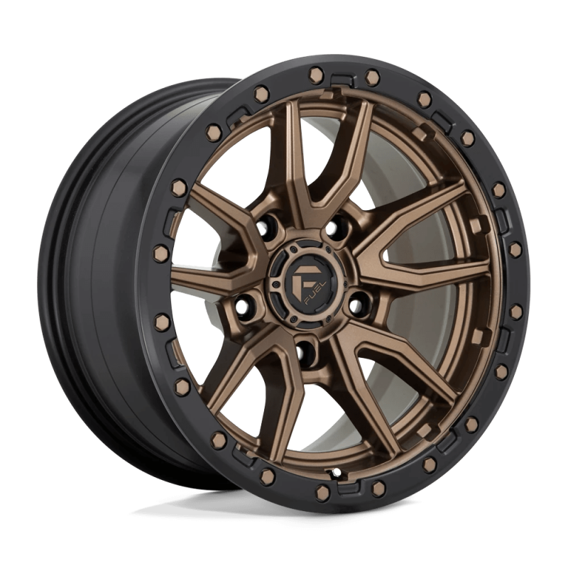 Cerchio in Lega D681 Rebel Bronzo Opaco Anello Nero Perla Cerchio in Lega D681 Rebel Bronzo Opaco Anello Nero Perla